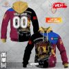 [NEW] Personalized AFL Carlton Blues Mix AC DC Design Hoodie Sweatshirt 3D