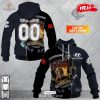 [NEW] Personalized AFL Collingwood Magpies Mix AC DC Design Hoodie Sweatshirt 3D