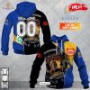 [NEW] Personalized AFL Western Bulldogs Mix AC DC Design Hoodie Sweatshirt 3D