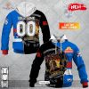 [NEW] Personalized AFL West Coast Eagles Mix AC DC Design Hoodie Sweatshirt 3D