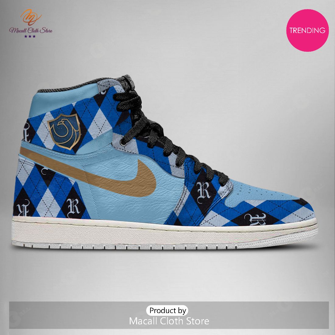[TRENDING EDITION] Harry Potter Ravenclaw Air Jordan High Top Sneakers