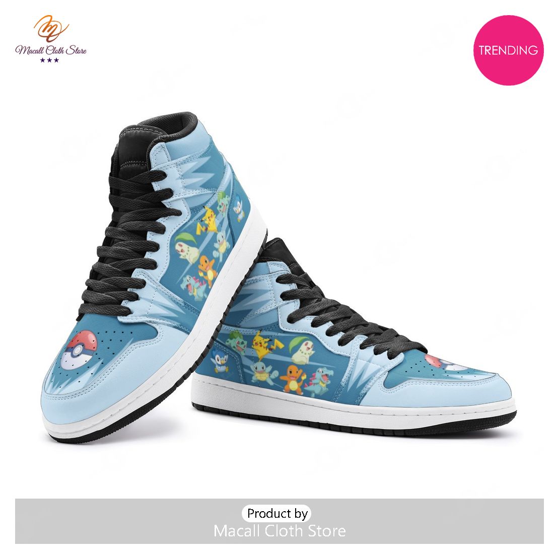 [TRENDING EDITION] Starters Pokemon Luxury Air Jordan High Top Sneaker