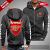 Personalized FC Arsenal Football Club Black Hoodie Sweatshirt 3D