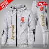 Personalized FC Arsenal Football Club Premium Black Hoodie Sweatshirt 3D