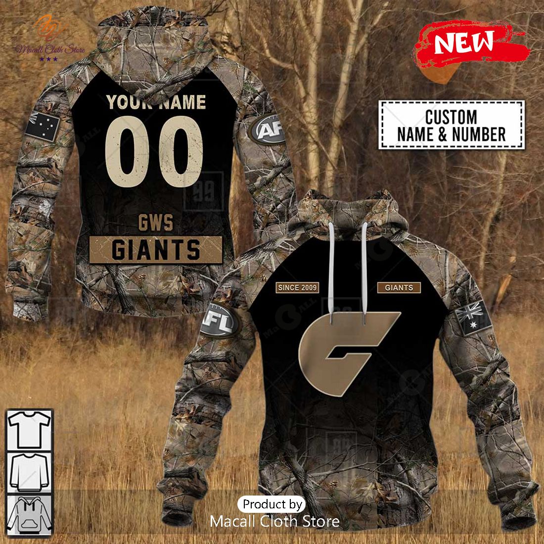 Greater Western Sydney Giants AFL Special Camo Hunting