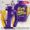 National Champions LSU Tigers Baseball Luxury Gold Purple Hoodie Sweatshirt 3D