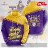 National Champions LSU Tigers Baseball Premium Gold Purple Hoodie Sweatshirt 3D