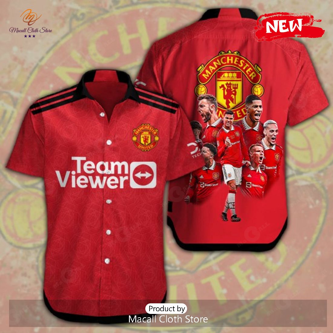 Manchester United For Sports Fans Luxury Red Hawaiian Shirt Manchester United For Sports Fans Luxury Red Hawaiian Shirt