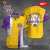 National Champions LSU Tigers Baseball Premium Gold Purple Hawaiian Shirt