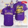 National Champions LSU Tigers Baseball Purple Gold Hawaiian Shirt