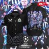 Newcastle United Champions League Premium Sports Blue Line Hawaiian Shirt