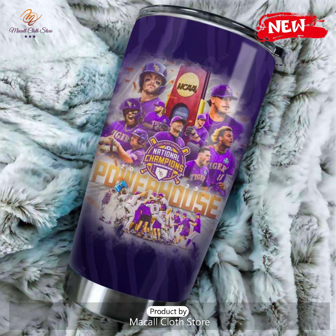 LSU Tigers Baseball Powerhouse Players Premium Patterns Tumbler