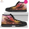 [TRENDING EDITION] Beige Plaid Tartan Men’s High Top Canvas Shoes