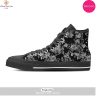 [TRENDING EDITION] Black Bandana Men’s High Top Canvas Shoes