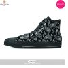 [TRENDING EDITION] Black Hot Air Balloon Pattern Print Men Women’s High Top Canvas Shoes