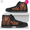 [TRENDING EDITION] Black Taco Pattern Print Men Women’s High Top Canvas Shoes
