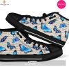 [TRENDING EDITION] Brown Sunflower Men’s High Top Canvas Shoes