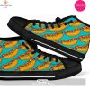[TRENDING EDITION] Horse Rose Pattern Print Men Women’s High Top Canvas Shoes