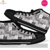 [TRENDING EDITION] Ladybug Pattern Print Men Women’s High Top Canvas Shoes