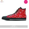 [TRENDING EDITION] Rasta Reggae Pattern Print Men Women’s High Top Canvas Shoes
