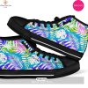 [TRENDING EDITION] Tropical Palm Leave Peacock Tiger Elephant High Top Canvas Shoes