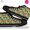 [TRENDING EDITION] Tropical Palm Leaves Hawaiian Pattern Print High Top Canvas Shoes