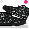 [TRENDING EDITION] Vintage Hawaiian Floral Tropical Flower Hibiscus Palm Leaves High Top Canvas Shoes