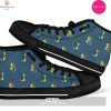 [TRENDING EDITION] Volleyball Pattern Print Men Women’s High Top Canvas Shoes