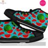 [TRENDING EDITION] Watermelon Piece Black Pattern Print Men Women’s High Top Canvas Shoes