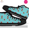 [TRENDING EDITION] Watermelon Piece Blue Pattern Print Men Women’s High Top Canvas Shoes