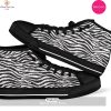 [TRENDING EDITION] White Spider Web Pattern Print Men Women’s High Top Canvas Shoes