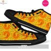 [TRENDING EDITION] Wiener Dog Woof Woof Dachshund Pattern Print High Top Canvas Shoes
