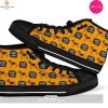 [TRENDING EDITION] Woof Woof Bull Terrier Pattern Print Men Women’s High Top Canvas Shoes