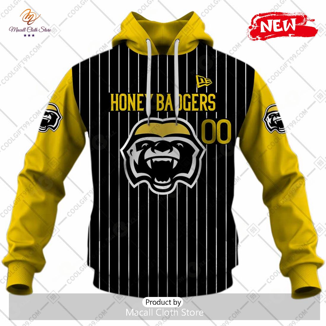 [NEW] Personalized CEBL Brampton Honey Badgers Home Jersey Style Hoodie Sweatshirt 3D