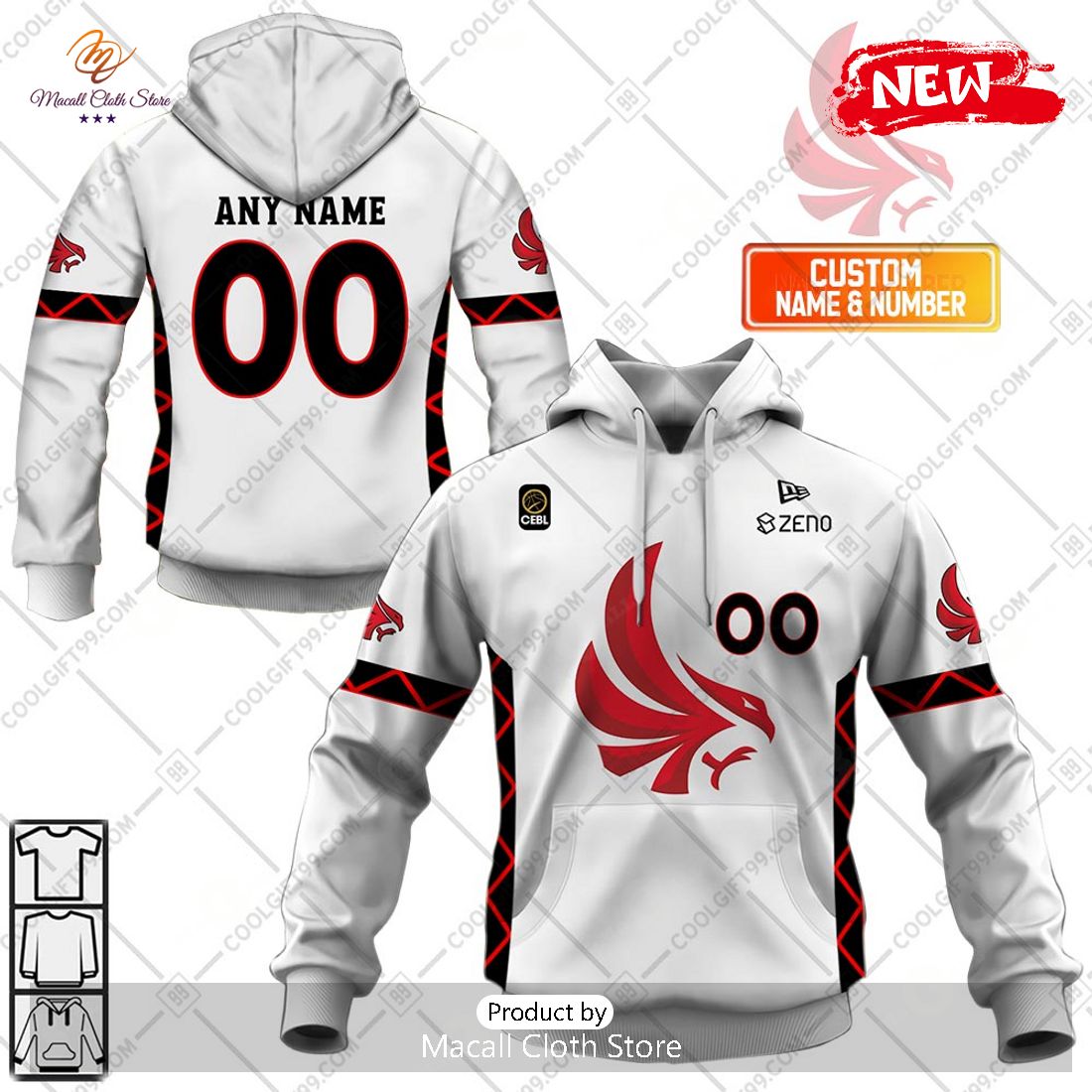 [NEW] Personalized CEBL Calgary Surge Away Jersey Style Hoodie Sweatshirt 3D