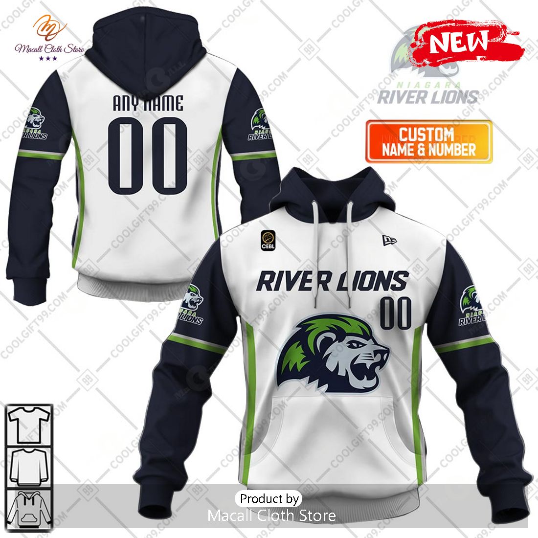 [NEW] Personalized CEBL Niagara River Away Jersey Style Hoodie Sweatshirt 3D