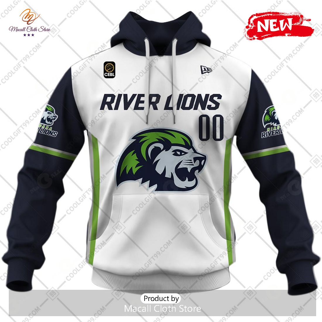 [NEW] Personalized CEBL Niagara River Away Jersey Style Hoodie Sweatshirt 3D