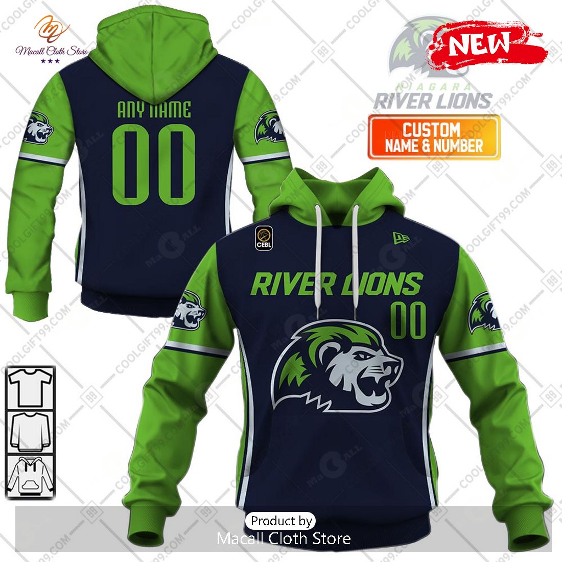 [NEW] Personalized CEBL Niagara River Home Jersey Style Hoodie Sweatshirt 3D