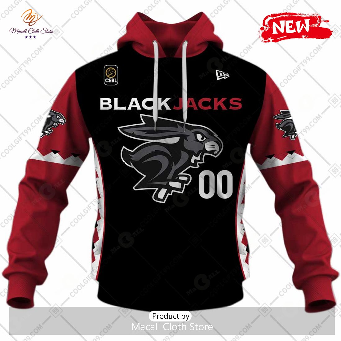 [NEW] Personalized CEBL Ottawa Blackjacks Home Jersey Style Hoodie Sweatshirt 3D