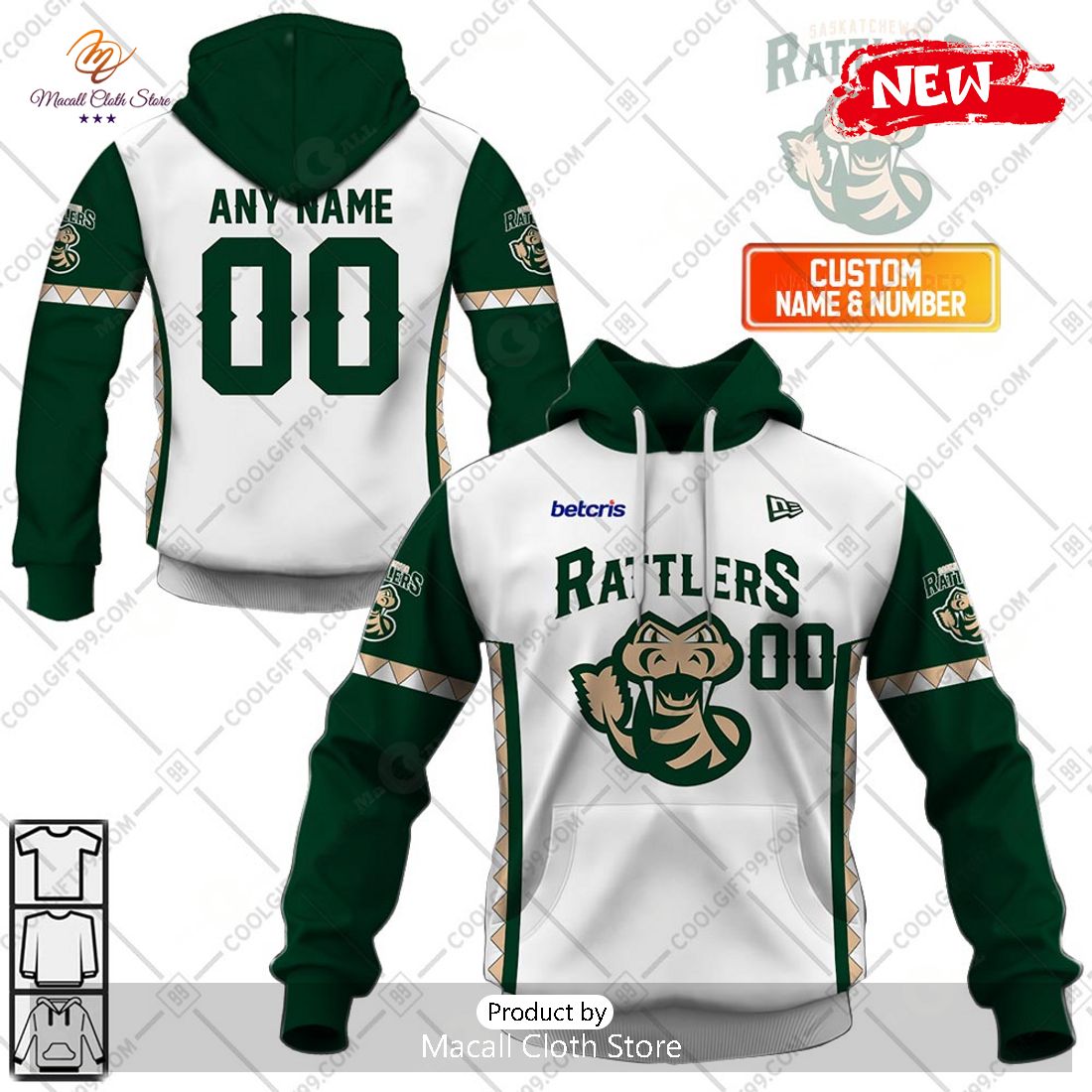 [NEW] Personalized CEBL Saskatchewan Rattlers Away Jersey Style Hoodie Sweatshirt 3D