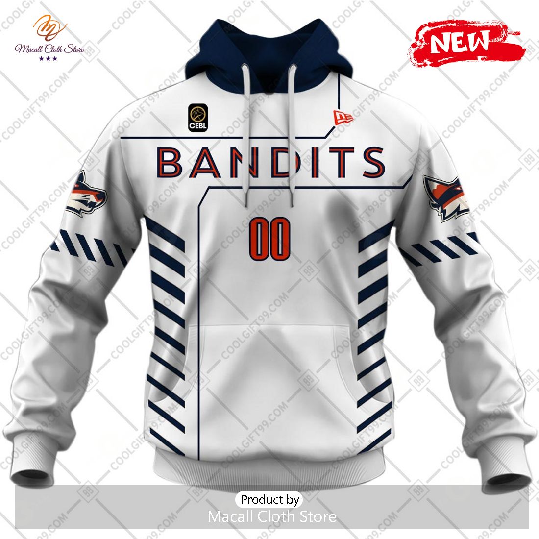 [NEW] Personalized CEBL Vancouver Bandits Away Jersey Style Hoodie Sweatshirt 3D