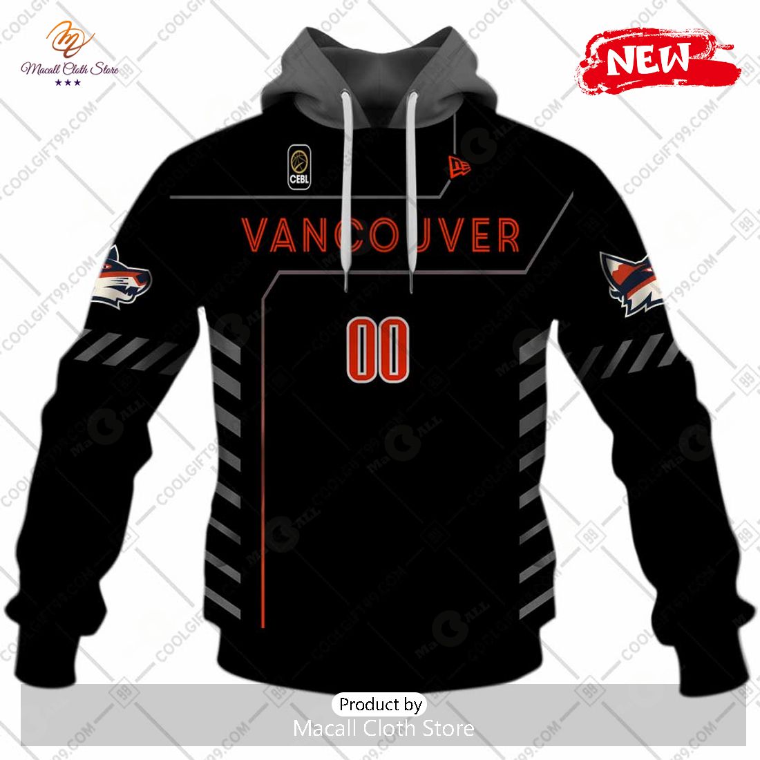 [NEW] Personalized CEBL Vancouver Bandits Home Jersey Style Hoodie Sweatshirt 3D