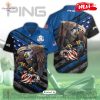 [NEW] Ryder Cup x PING Brown Stars Hawaiian Shirt
