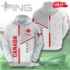 [NEW] PING x Canada Flag 3D Apparels White Red Hoodie Sweatshirt 3D