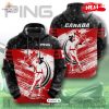 [NEW] PING x Canada Flag 3D Apparels White Red Hoodie Sweatshirt 3D
