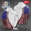 [NEW] Ryder Cup x PING Premium Black Blue Hoodie Sweatshirt 3D