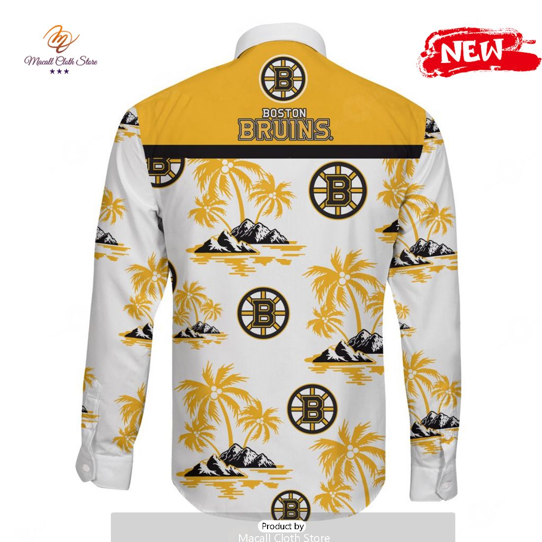 NHL Boston Bruins Special Hawaiian Design Long Sleeve Hawaiian Shirt NHL Boston Bruins Special Hawaiian Design Long Sleeve Hawaiian Shirt