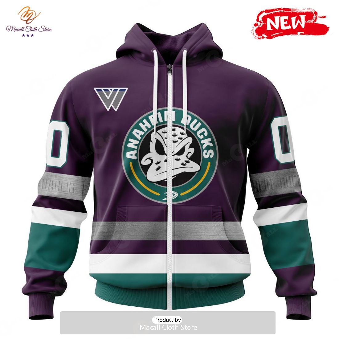 Personalized NHL Anaheim Ducks Mighty Ducks 30th Anniversary Hoodie Sweatshirt 3D