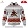 Personalized NHL Arizona Coyotes Special Pink In The Rink Fight Breast Cancer Hoodie Sweatshirt 3D