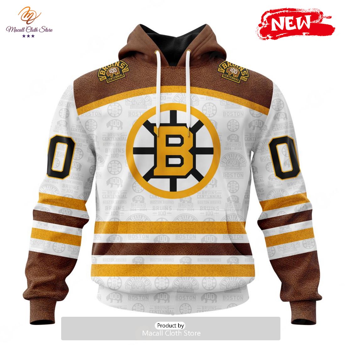 NHL Boston Bruins Native Design CUSTOM Hoodie